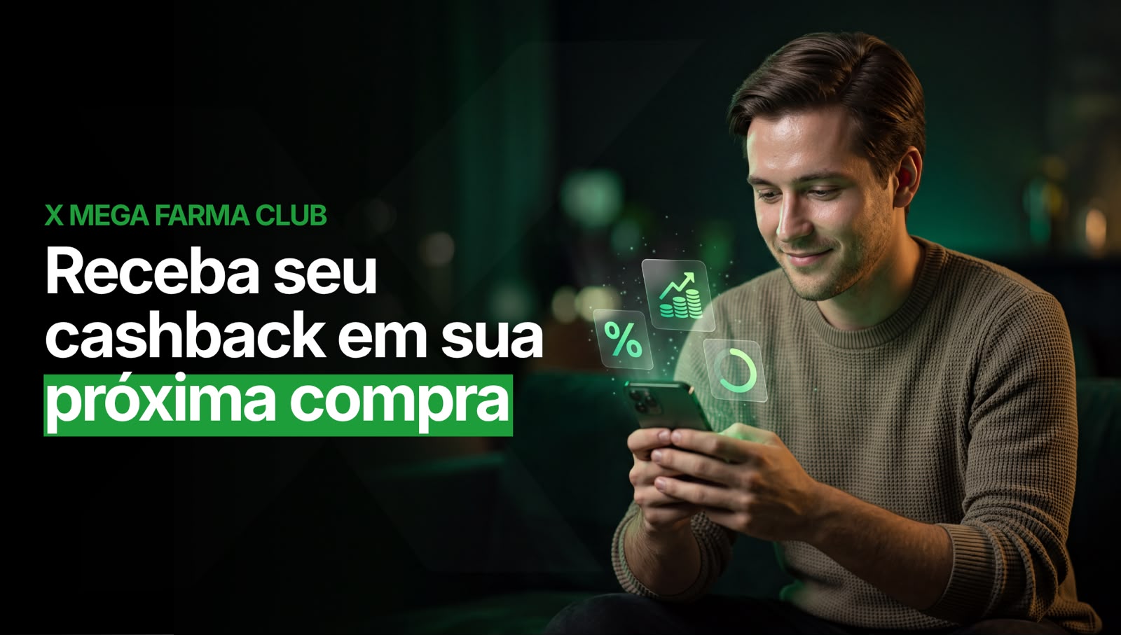 X Mega Club — cashback na próxima compra